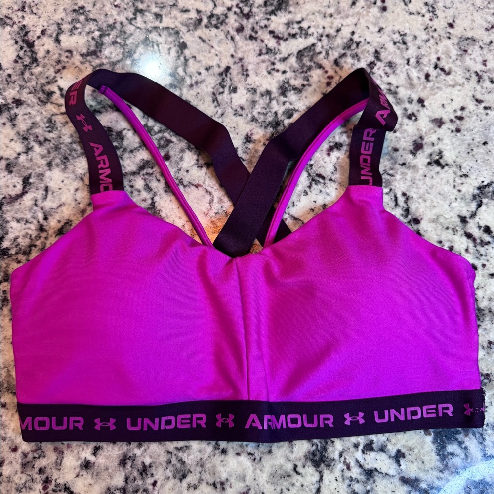 Under Armour Women's Vibrant Magenta Sports Bra